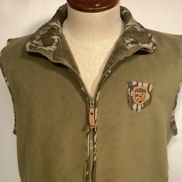 Gamekeeper Mens fleece Vest with camouflage trim size Large - Picture 2 of 11